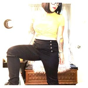 High waist sailor pants